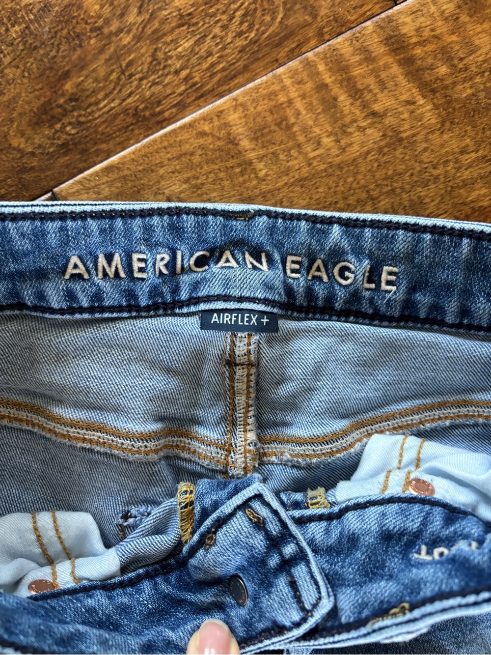 American Eagle Outfitters Airflex Light Blue bootcut jeans 28/32 - Picture 3 of 5